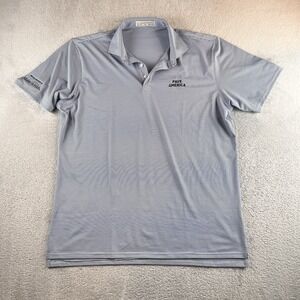 Holderness Bourne Shirt Mens XL Blue Striped Golf Polo The Perkins Stretch